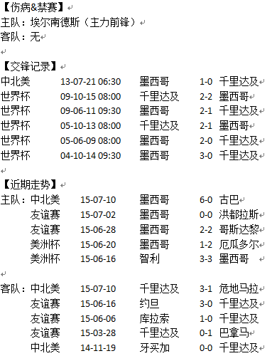 金杯赛:墨西哥完胜无难处